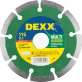 Диск алмазный сегментированный для УШМ Ø125 мм для сухой и влажной резки, Dexx