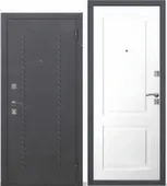 Дверь металлическая 6см Доминанта (муар) Ясень белый эмаль Феррони Левое 960