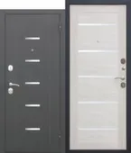 Дверь металлическая 7,5см Гарда (муар) 860 мм Лиственница беж (царга) Феррони Правое