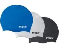 Шапочка для плавания, мягкий силикон, Intex