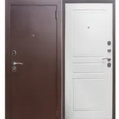 Дверь металлическая ТИТАН антик медь/МДФ ясень белоснежный Промет 960 Правое