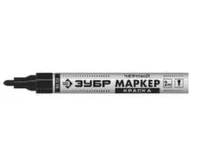 Маркер-краска МК-750 круглый наконечник 2-4 мм черный, Зубр