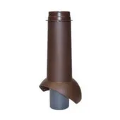 Выход канализационный 110 мм (коричневый)