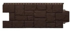 Панель фассадный Крупный камень 982x390 мм коричневый