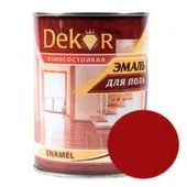 Эмаль Dekor ПФ-266 для пола красно-коричневая 2,6 кг
