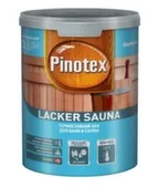 Лактермостойкий Lacker Sauna 20 (полумат) 1 л Pinotex
