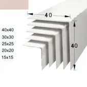 Угол ПВХ отделочный 15x15x2700 мм Розовый, Пластал