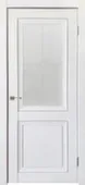 Дверь межкомнатная Деканто 1 остекленная Убертюре Бархат белый Остекленное 900