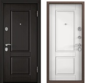 Дверь металлическая DELTA 10М ПВХ венге D15/ПВХ КТ белый D15 Торэкс 2050x860 Левое