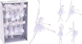 Елочная игрушка Балерина, размер 10x15 см, в ассортименте, Koopman