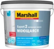 Краска латексная для стен и потолков Marshall EXPORT-2 глубокоматовая BW 4,5 л