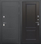 Дверь металлическая 11см ISOTERMA (серебро) Темный кипарис (царга) Феррони 860 Левое
