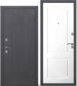 Дверь металлическая 6см Доминанта (муар) Ясень белый эмаль Феррони 960 Левое