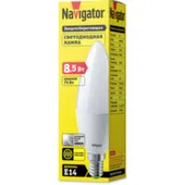Лампа светодиодная E14-C37-4000K- 8,5-230-FR Navigator