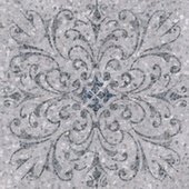 Керамогранит 60х60 Терраццо серый декорированный обрезной