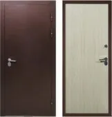 Дверь металлическая Термо 30 Дуб молочный/ Медь АЛМАЗ 880 Правое