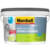 Краска латексная для кухни и ванной Marshall Export матовая BC 2,5л