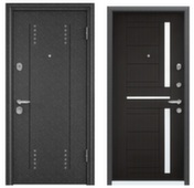 Дверь металлическая SUPER OMEGA 08 черный шелк RP3 860 ПВХ венге RS2Торэкс 2050 х 860 Правое