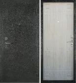 Дверь металлическая Гранат Дуб беленый/Шелк АЛМАЗ 960 Правое