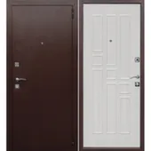 Дверь металлическая 6,0см Гарда (медь) 860мм Белый ясень Феррони Правое 860