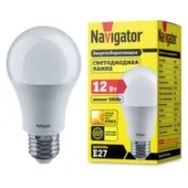 Лампа светодиодная E27-A60-2700K-12-230, Navigator 12 2700 К