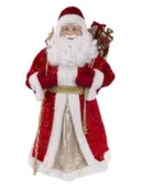 Новогодняя фигурка Дед Мороз В красной шубке (ПВХ, полиэстер) 28,5x19,5x61см, Magic Time