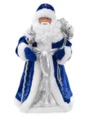 Новогодняя фигурка Дед Мороз В синей шубке (ПВХ, полиэстер) 20,5x12,5x41,5см, Magic Time