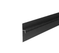Плинтус алюминиевый теневой 75x15x2500 мм Черный (полимерно-порошковое покрытие)