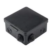 Коробка распределительная о/у 65x65x50 черная EKF