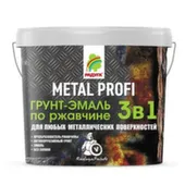 Грунт эмаль по ржавчине 3 в1 белая Metal Profi 2,7 кг, Радуга