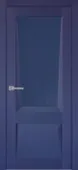 Дверь межкомнатная Перфекто 106 остекленная Убертюре Бархат синий 700