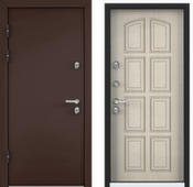 Дверь металлическая SNEGIR 60 MP 8019 коричневый 950 КT белый ТS6 Торэкс 2050 х 950 Правое