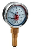 Термоманометр 0-6 бар, 0-120 °С, 1/2", нижнее подключение Valteс