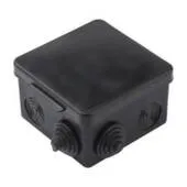 Коробка распределительная о/у 80x80x50 черная EKF