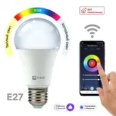 Умная светодиодная лампа Connect 8W WIFI RGBW E27 EKF PROxima