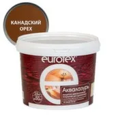 Защитное текстурное покрытие для дерева Eurotex Аквалазурь 2,5 Канадский орех