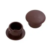 Заглушка декоративная 12 мм темно-коричневая (30 шт), Tech-KREP