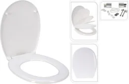 Сиденье для унитаза, белое, дюропласт, 45,5x38,2 см, Koopman