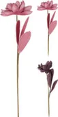 Декоративная ветка Цветок хризантемы, розовый и баклажановый, высота 76 см, Koopman