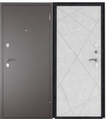Дверь металлическая Титан Диагональ Букле графит/Бетон снежный Промет Левое