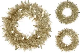 Рождественский венок 30x6см, золото, Koopman