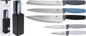 Набор кухонных ножей в комплекте с подставкой (5шт), Koopman