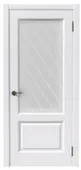 Дверь межкомнатная Лира Дубрава Остекленное 600 Софт тач белый