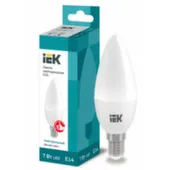 Лампа светодиодная E14-C35-4000K- 7-230, IEK