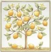 Вставка Капри Лимонное Дерево 20x20 см, Кerama Мarazzi