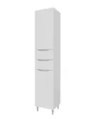 Пенал напольный Севилья 40 см, белый глянец, Сансервис
