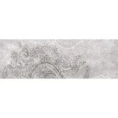 Вставка Ганг 3 серый 20x60 см, Нефрит Керамика