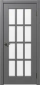 Дверь межкомнатная Терция Дубрава Остекленное 600 Софт тач серый