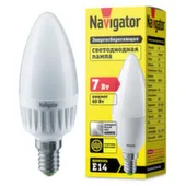 Лампа светодиодная E14-C37-4000K- 7-230, Navigator
