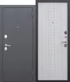Дверь металлическая Гарда (муар) Белый ясень Феррони Правое